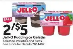 Stop&Shop Jell-O Pudding or Gelatin offer