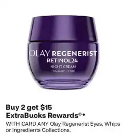 CVS Olay Regenerist Eyes, Whips or Ingredients Collections offer