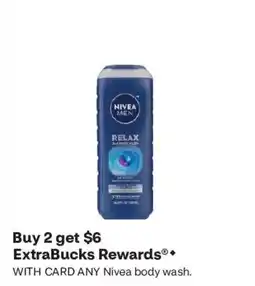 CVS Nivea men relax body wash offer