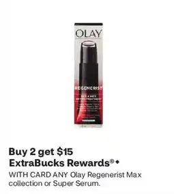 CVS Olay Regenerist Max collection or Super Serum offer