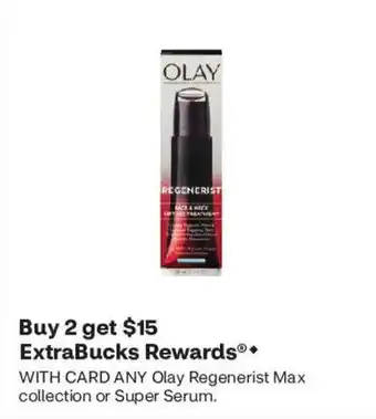 CVS Olay Regenerist Max collection or Super Serum offer