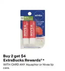 CVS Aquaphor or Nivea lip care offer