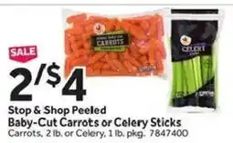 Stop&Shop Stop & Shop Peeled Baby-Cut Carrots or Celery Sticks offer