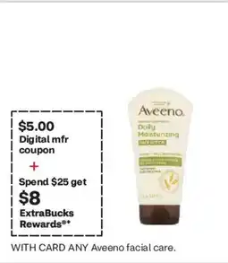 CVS Aveeno daily moisturizing facial care offer
