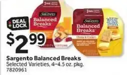 Stop&Shop Sargento Balanced Breaks offer