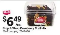 Stop&Shop Stop & Shop Cranberry Trail Mix offer