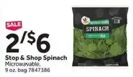 Stop&Shop Stop & Shop Spinach offer