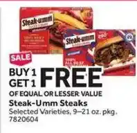 Stop&Shop Steak-Umm Steaks offer