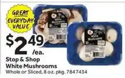 Stop&Shop Stop & Shop White Mushrooms offer