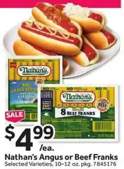 Stop&Shop Nathan's Angus or Beef Franks offer