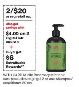 CVS Mielle Rosemary Mint hair care offer
