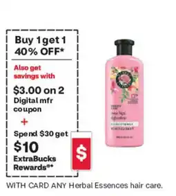 CVS Herbal Essences hair care offer