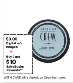 CVS American Crew Fiber offer