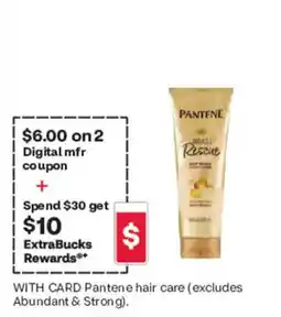 CVS Pantene hair care offer