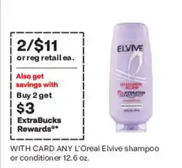 CVS L'Oreal Elvive shampoo or conditioner offer