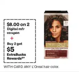 CVS L'Oreal hair color offer