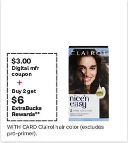 CVS Clairol nice'n easy hair color offer