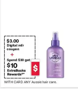 CVS Aussie hair care offer