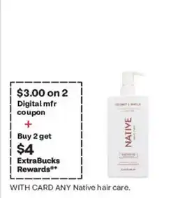 CVS Native hair care offer