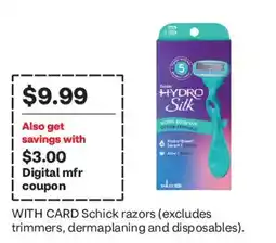 CVS Schick Hydro Silk razor offer