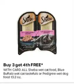 CVS Sheba wet cat food, Blue Buffalo wet cat food or Pedigree wet dog food offer