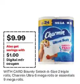 CVS Charmin Ultra Soft 9 mega rolls offer