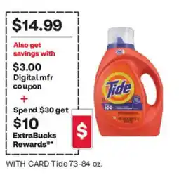 CVS Tide laundry detergent offer