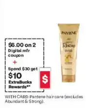 CVS Pantene haircare offer