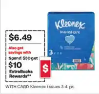 CVS Kleenex tissues 3-4 pk offer