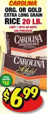 Western Beef CAROLINA ORG. OR GOLD EXTRA LONG GRAIN RICE offer