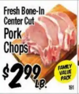 Western Beef Fresh Bone-In Center Cut Pork Chops offer