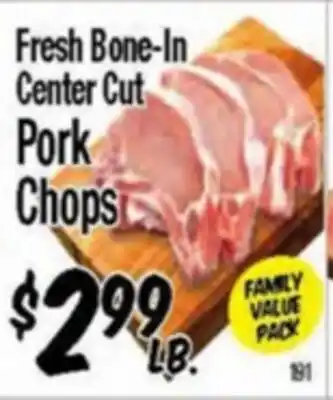 Western Beef Fresh Bone-In Center Cut Pork Chops offer