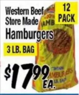 Western Beef Western Beef Store Made Hamburgers offer