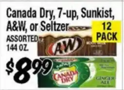 Western Beef Canada Dry, 7-up, Sunkist, A&W, or Seltzer offer