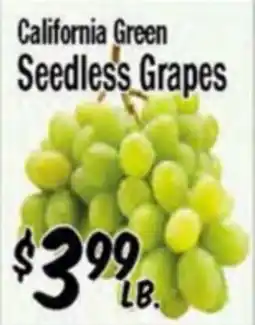 Western Beef California Green Seedless Grapes offer