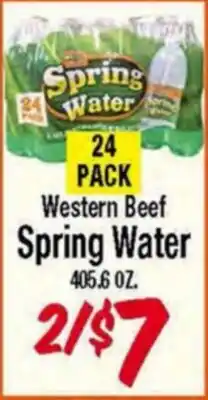 Western Beef Western Beef Spring Water offer