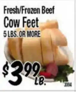 Western Beef Fresh/Frozen Beef Cow Feet offer