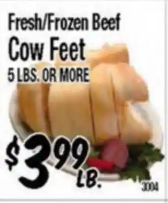 Western Beef Fresh/Frozen Beef Cow Feet offer