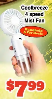 Western Beef Coolbreeze 4 speed Mist Fan offer