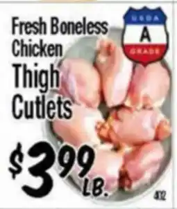 Western Beef Fresh Boneless Chicken Thigh Cutlets offer