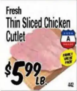 Western Beef Fresh Thin Sliced Chicken Cutlet offer