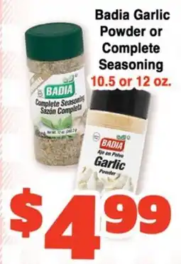 Western Beef Badia Garlic Powder or Complete Seasoning offer