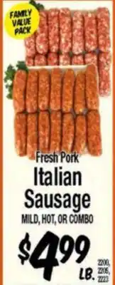 Western Beef Fresh Pork Italian Sausage offer