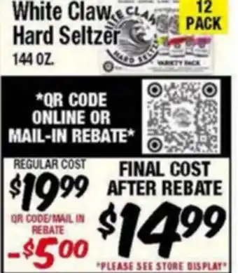 Western Beef White Claw Hard Seltzer offer