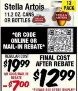 Western Beef Stella Artois offer