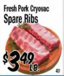 Western Beef Fresh Pork Cryovac Spare Ribs offer