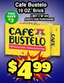 Western Beef Cafe Bustelo 10 OZ. Brick offer