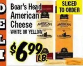 Western Beef Boar's Head American Cheese offer