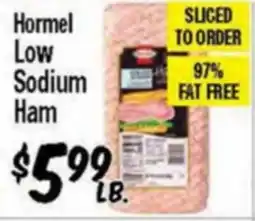 Western Beef Hormel Low Sodium Ham offer