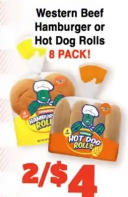 Western Beef Western Beef Hamburger or Hot Dog Rolls offer